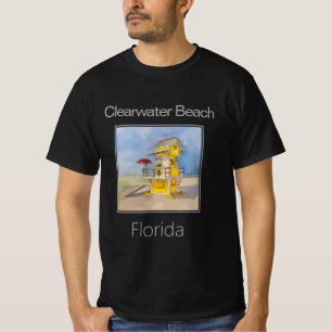 Yellow Lifeguard Tower, Clearwater Beach, Florida T-Shirt
