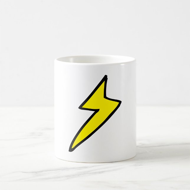 Yellow Lightning Bolt Coffee Mug (Creator Uploaded)