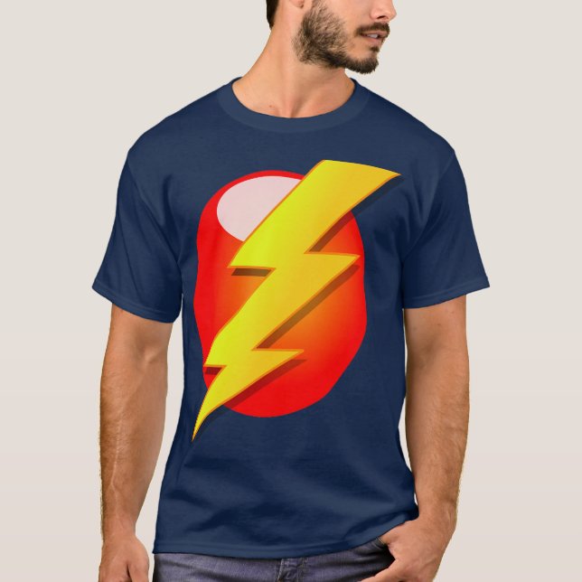 yellow lightning bolt T-Shirt (Front)