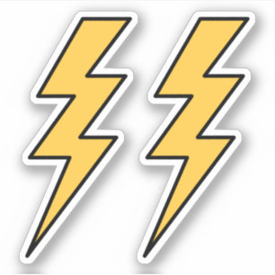 Yellow lightning bolts