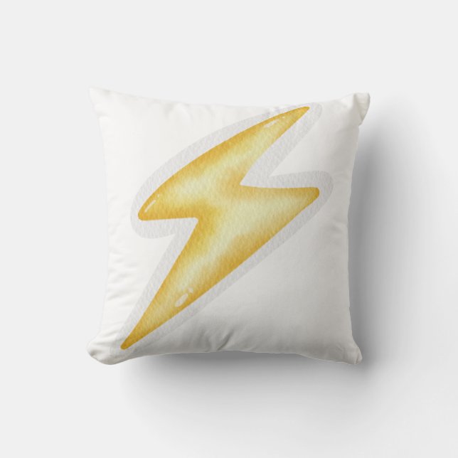 Yellow Lightning pillows  (Front)