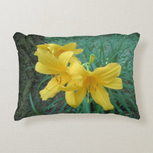 Yellow Lilies Decorative Cushion