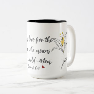 Yellow Lily Mothers Day Mug
