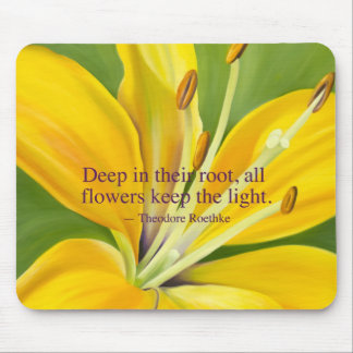 Yellow Lily Mouse Pad