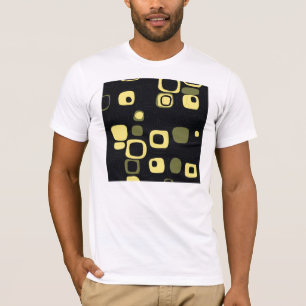 Yellow, Lime, Black Retro Abstract Art T-shirt