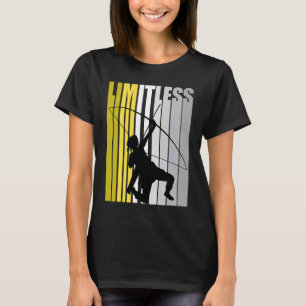 Yellow Limitless Archery Birthday Cute Retro Femal T-Shirt