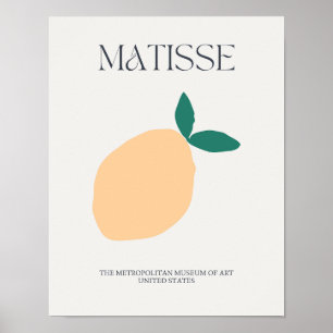 Yellow Limon Matisse Minimalist Print