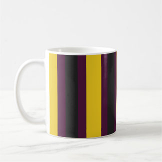 Yellow line pattern coffee mug