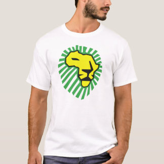 Yellow Lion Green Mane Waka Waka Africa Shirt