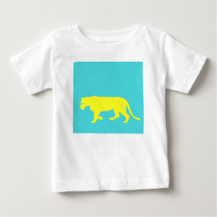 Yellow Lion Outline Baby T-Shirt