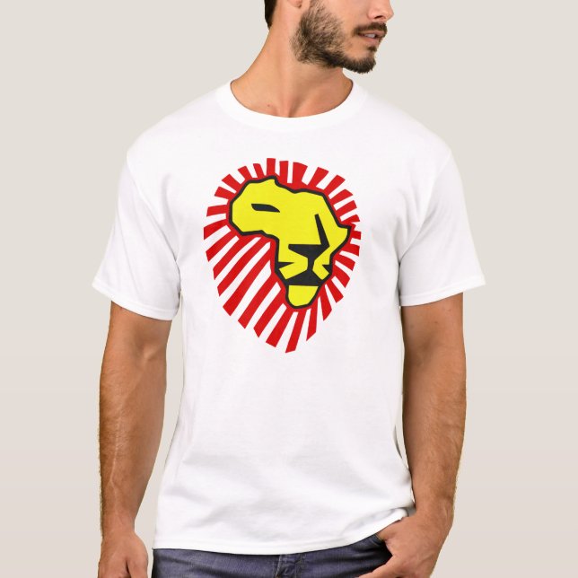 Yellow Lion Red Mane This Time for Africa Shirt (Front)