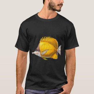 Yellow Longnose Butterflyfish - Watercolor Illustr T-Shirt