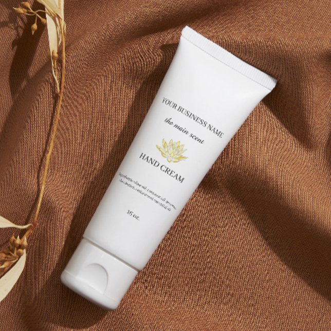 Yellow lotus hand cream skin care sticker (Yellow lotus hand cream skin care sticker)