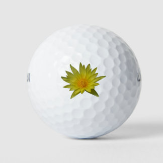 Yellow Lotus Waterlily Golf Balls