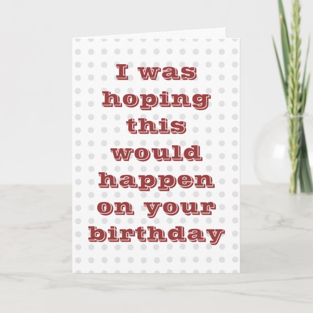 Yellow Love Birds Funny Birthday Card (Front)