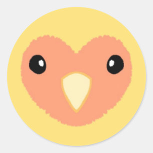 Yellow Lovebird Cute Sticker
