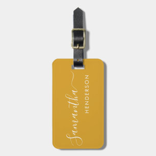 Yellow Luggage Tags Wedding Table Plan /Favour