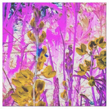 Yellow Lupine Fabric