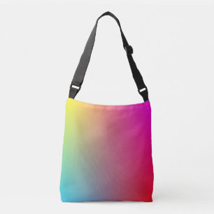 Yellow, Magenta, Blue and Red Gradient Crossbody Bag