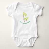 Yellow Magnolias on a Baby Bodysuit