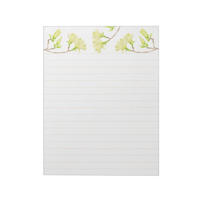 Yellow Magnolias on a Large Notepad (Rotated)