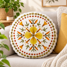 Yellow Mandala Pressed Flower From Original Art