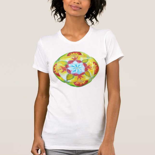 Yellow Mandala Yoga shirt (Front)