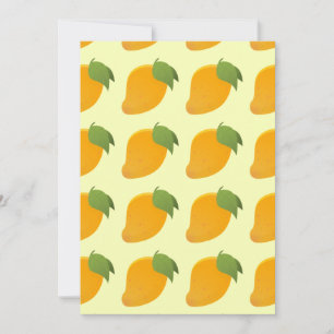 Yellow Mango Tropical Fruit Lovers Caribbean Thank You Card