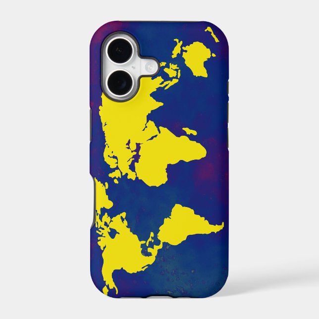 yellow map of the world (Back)
