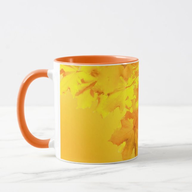 Yellow Maple Ceramic Mug (Left)