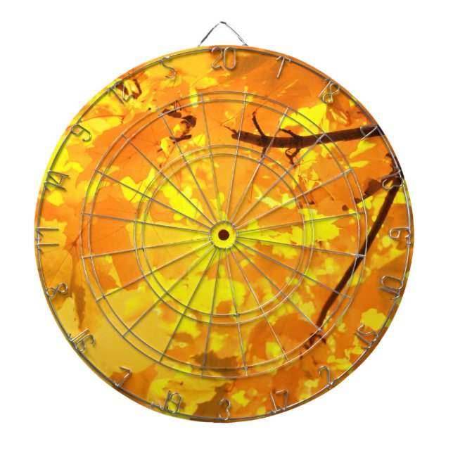 Yellow Maple Dart Board (Front)