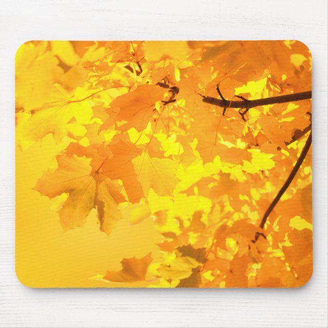 Yellow Maple Mouse Pad (Front)