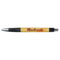 Yellow Marble Abstract with Name in Script