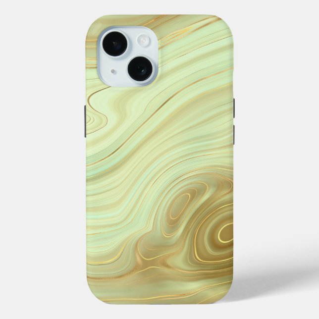 Yellow Marble iPhone & Samsung Phone Cases (Back)