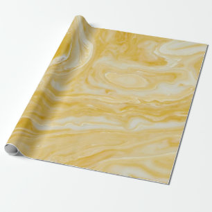 Yellow Marble Wrapping Paper