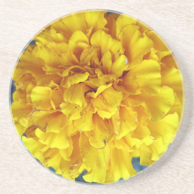 Yellow Marigold Coaster (Front)