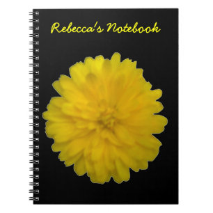 Yellow Marigold Customisable Notebook