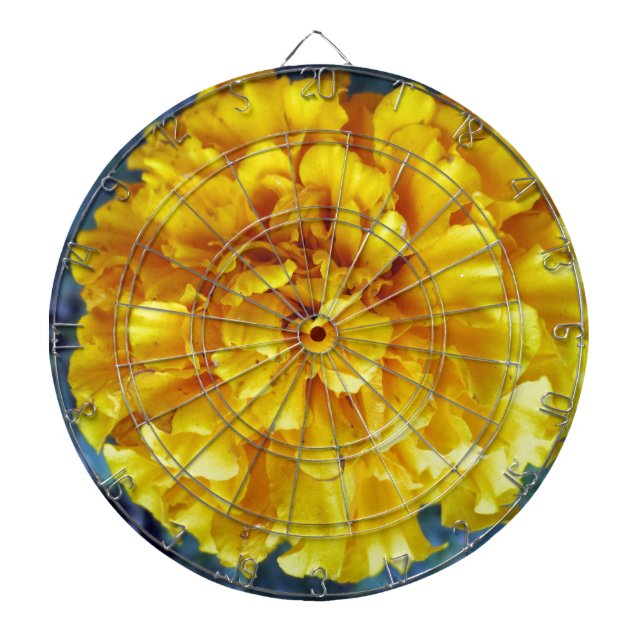 Yellow Marigold Dartboard (Front)