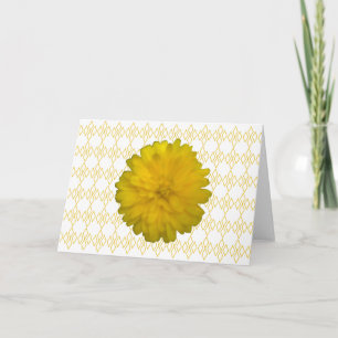 Yellow Marigold Greeting Card