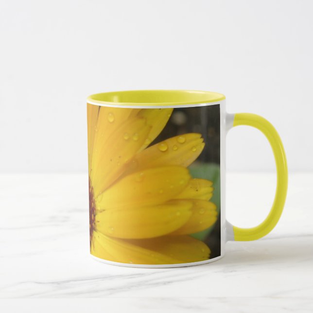 Yellow Marigold Macro Mug (Right)