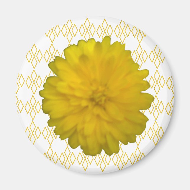 Yellow Marigold Magnet (Front)