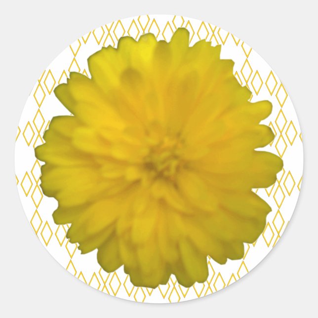 Yellow Marigold Sticker (Front)