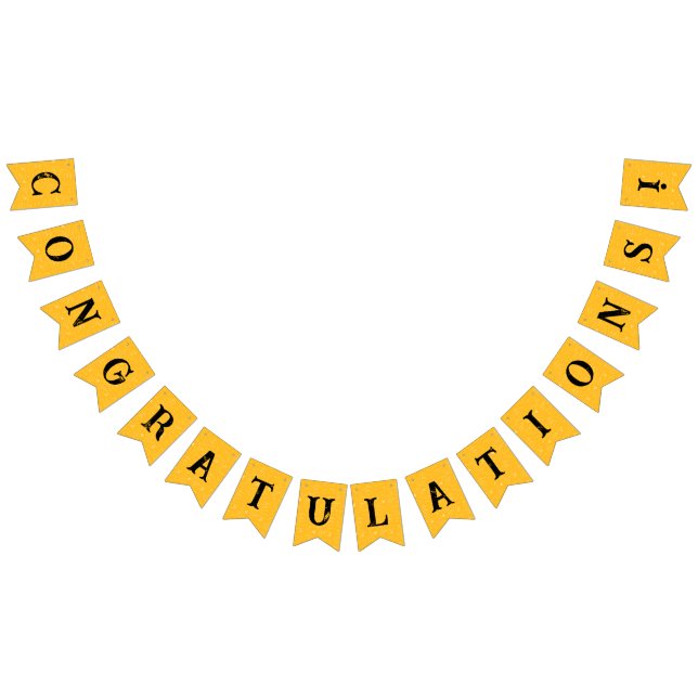 Yellow Math Formulas Graduation Congratulations Bunting (All)