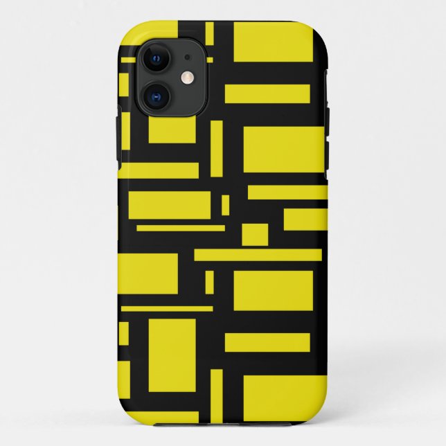 Yellow Maze Case-Mate iPhone Case (Back)