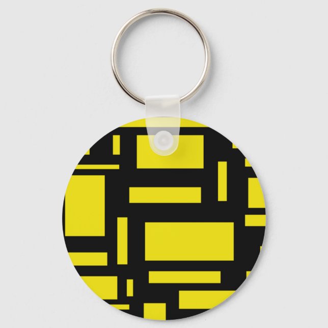 Yellow Maze Key Ring (Front)
