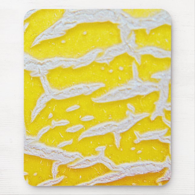 Yellow melon pattern mouse pad (Front)