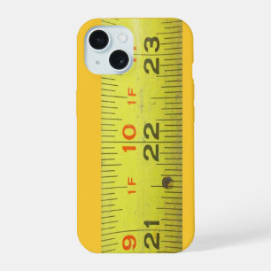 Yellow Metal Tape Measure iPhone 15 Case