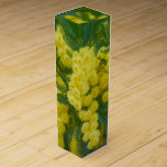 yellow mimosa in bloom  wine box<br><div class="desc">yellow mimosa in bloom</div>