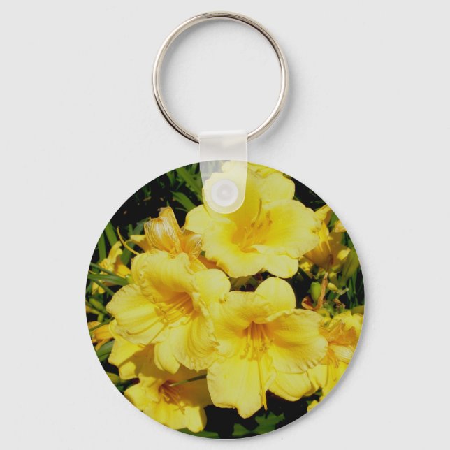 Yellow Mini Lilies Keychain (Front)