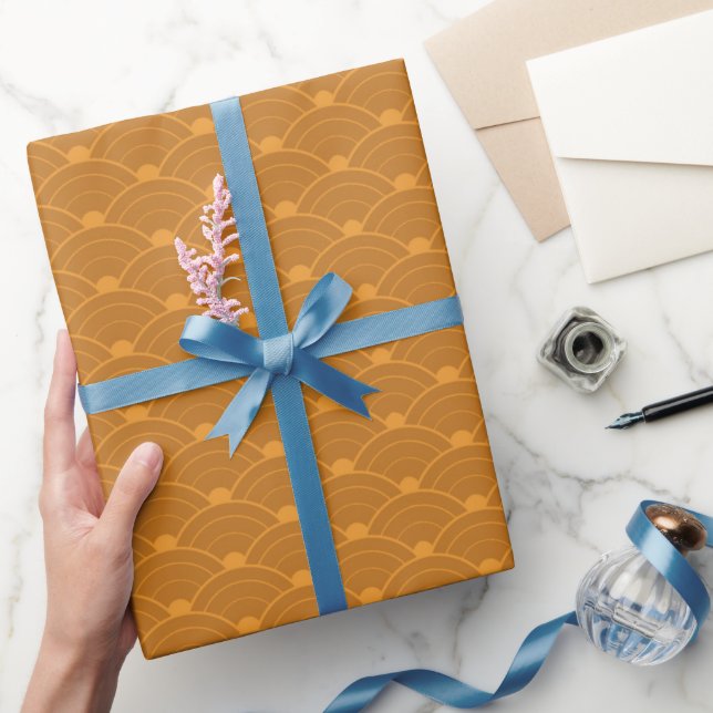 Yellow Modern Chinese New Year Wrapping Paper (Gifting)